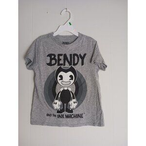 Bendy and the Ink Machine T-shirt Black Gray youth Boys Size XS